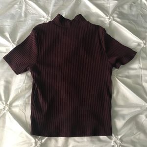 high neck tee
